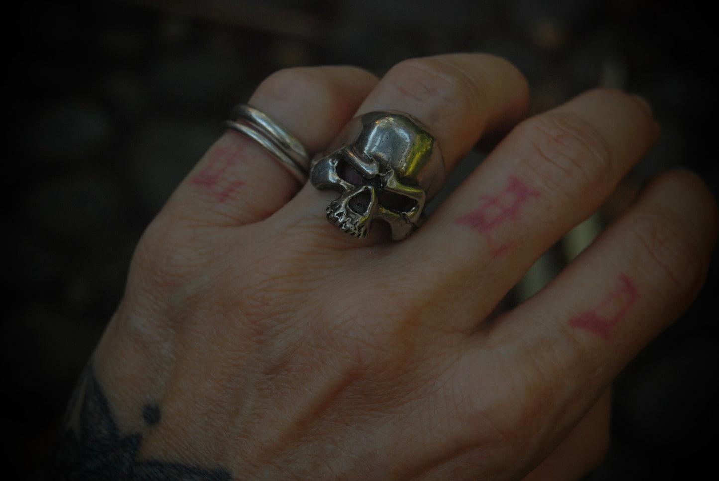 Skull ring 3 sz-5