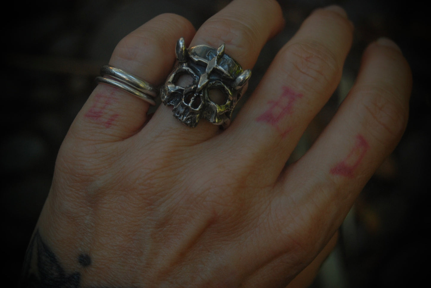 Skull Ring 4 sz-5.25