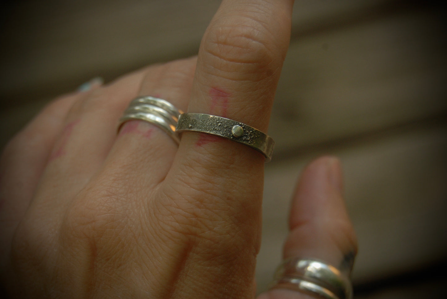 Stargazer wide stack ring sz- 9.5