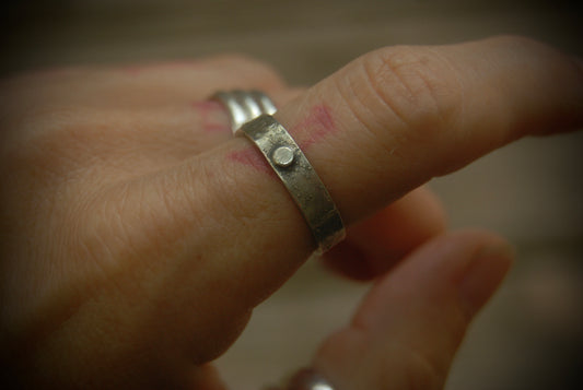 Stargazer wide stack ring sz- 6.75