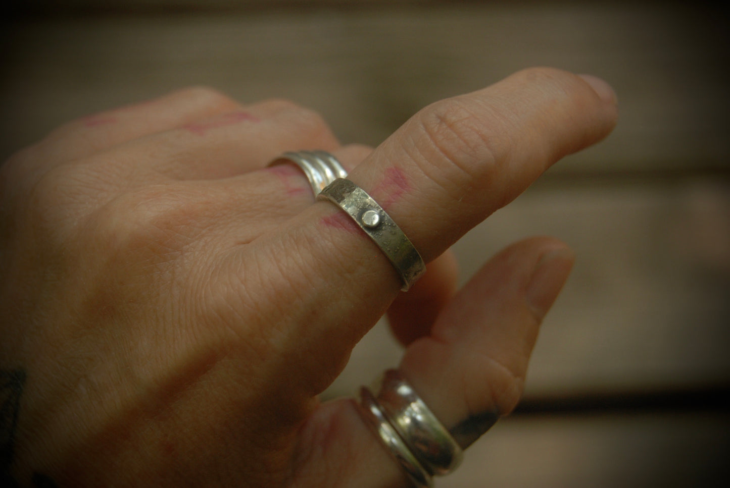 Stargazer wide stack ring sz- 6.75