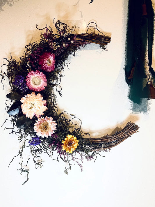 Crystal Moon Wreath