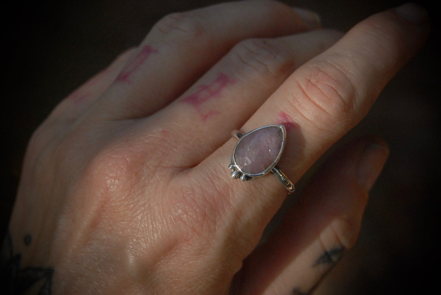 Pink Sapphire Ring sz-7.75