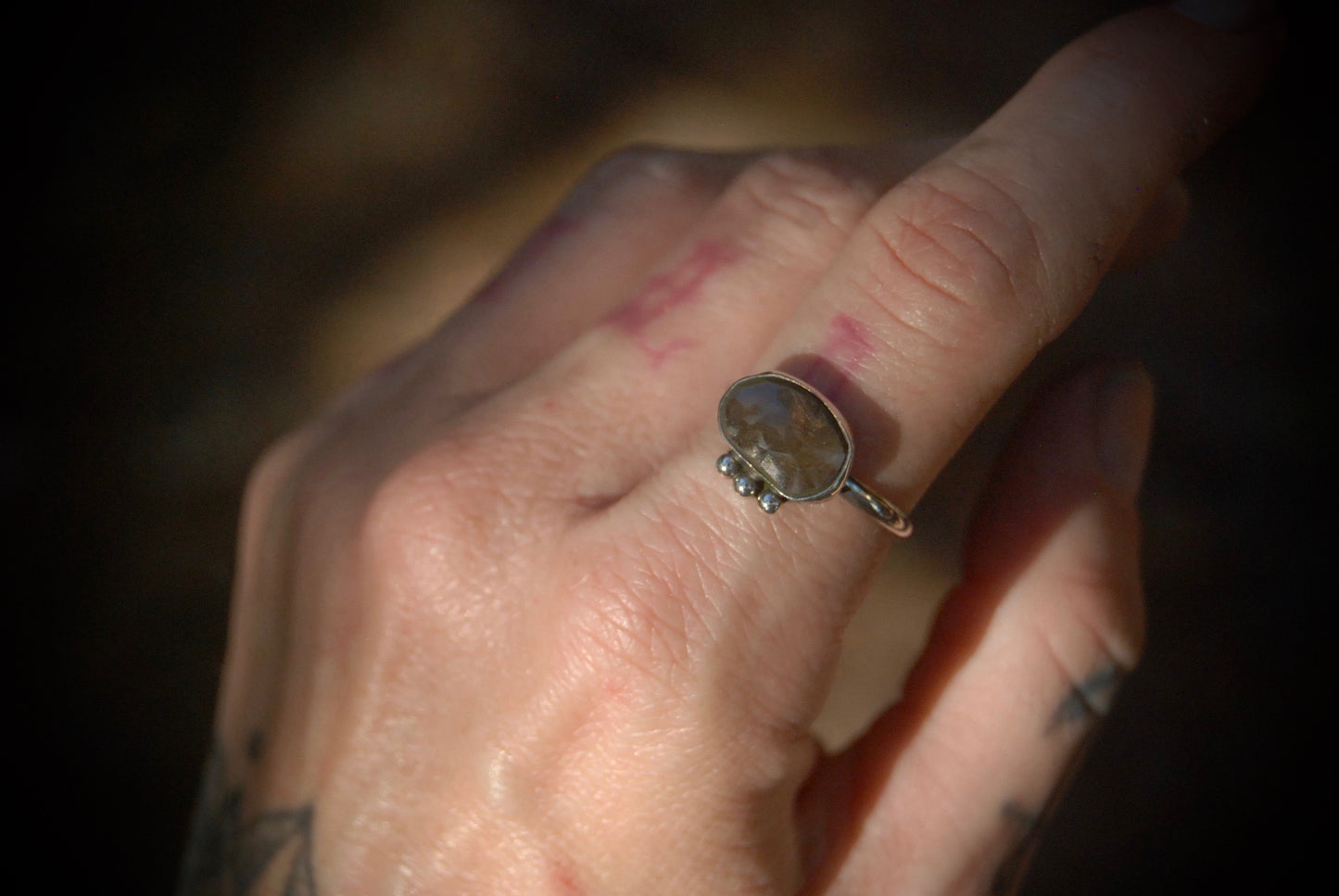 Rusty Sapphire Ring sz-8