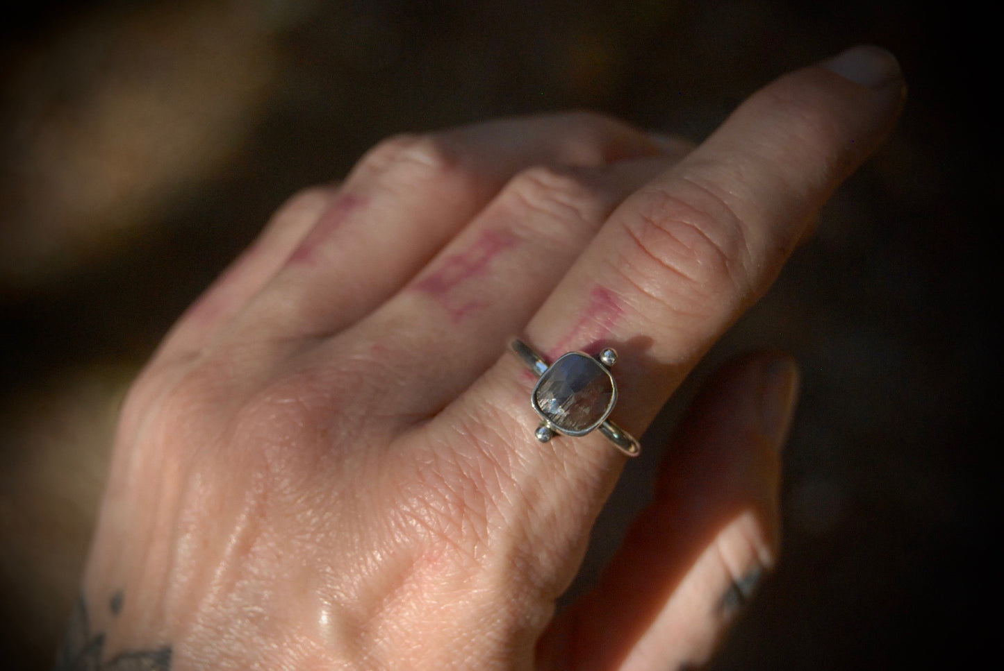 Sea Sapphire Ring sz-8