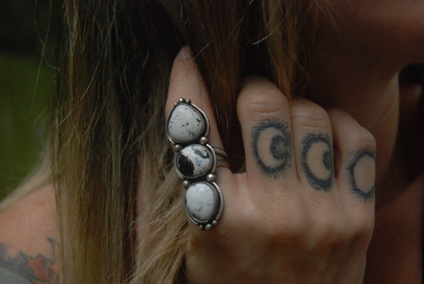 White Buffalo Ring Sz- 7