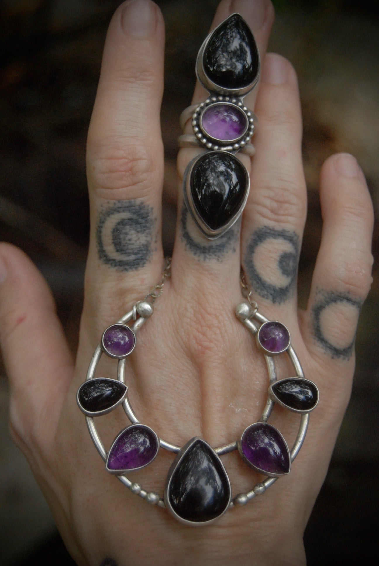 large naja october moon necklace