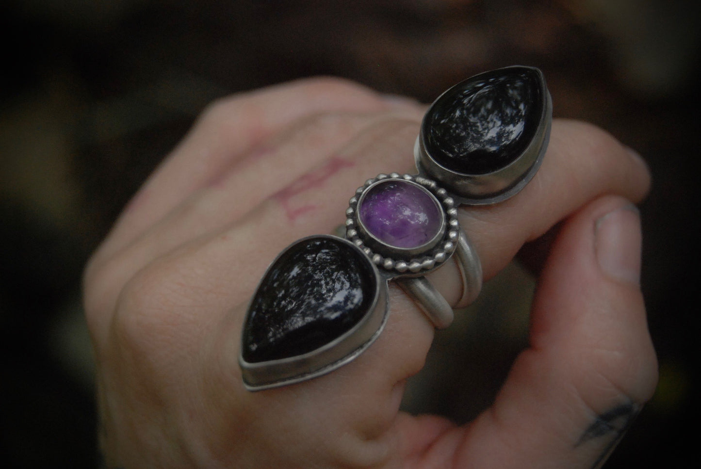 amethyst night ring |size-6.25|