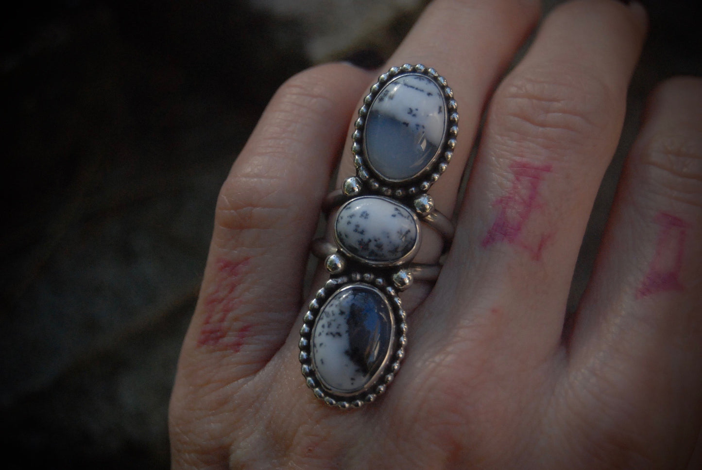 triple opal ring SZ-5.5