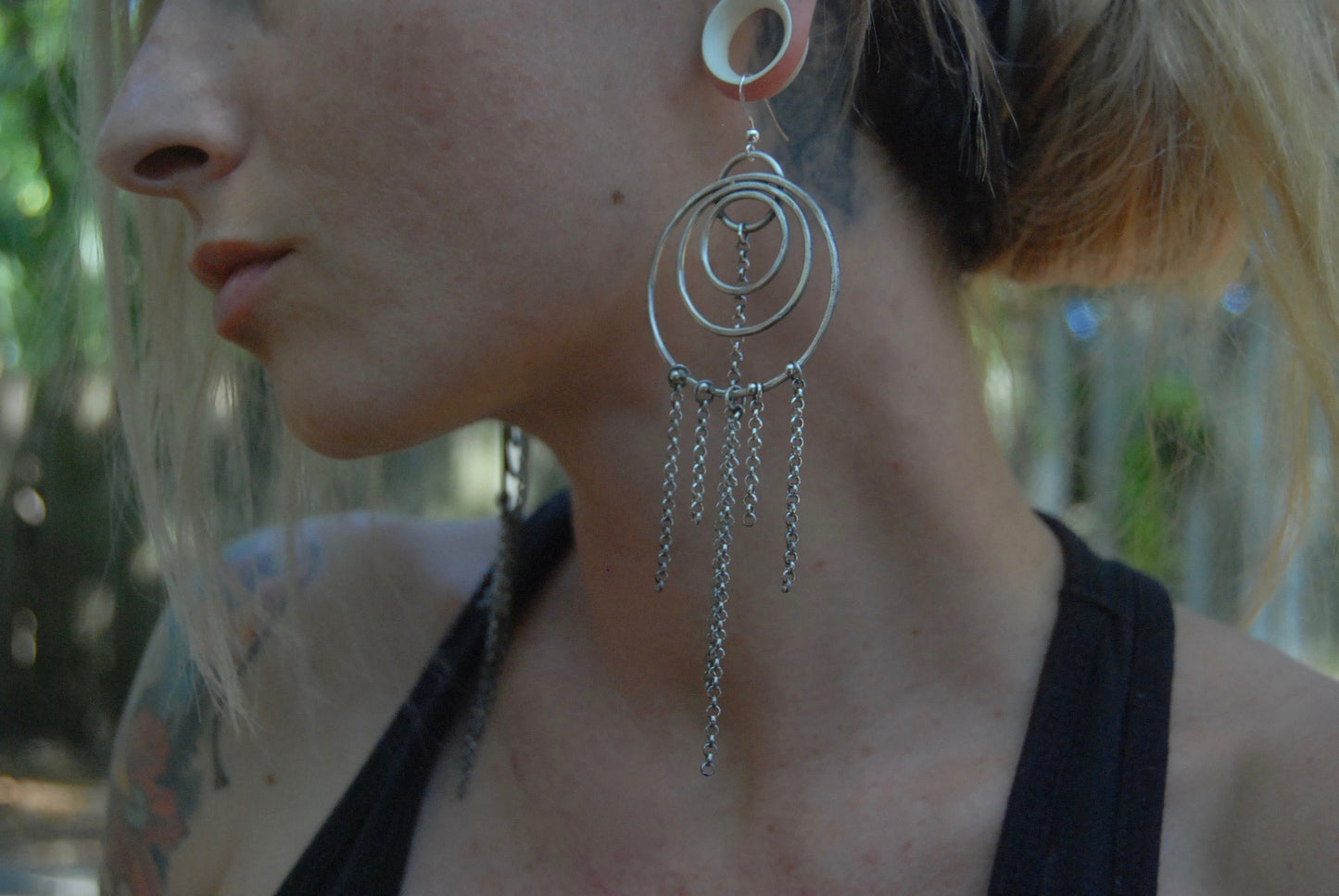 Crescent earrings