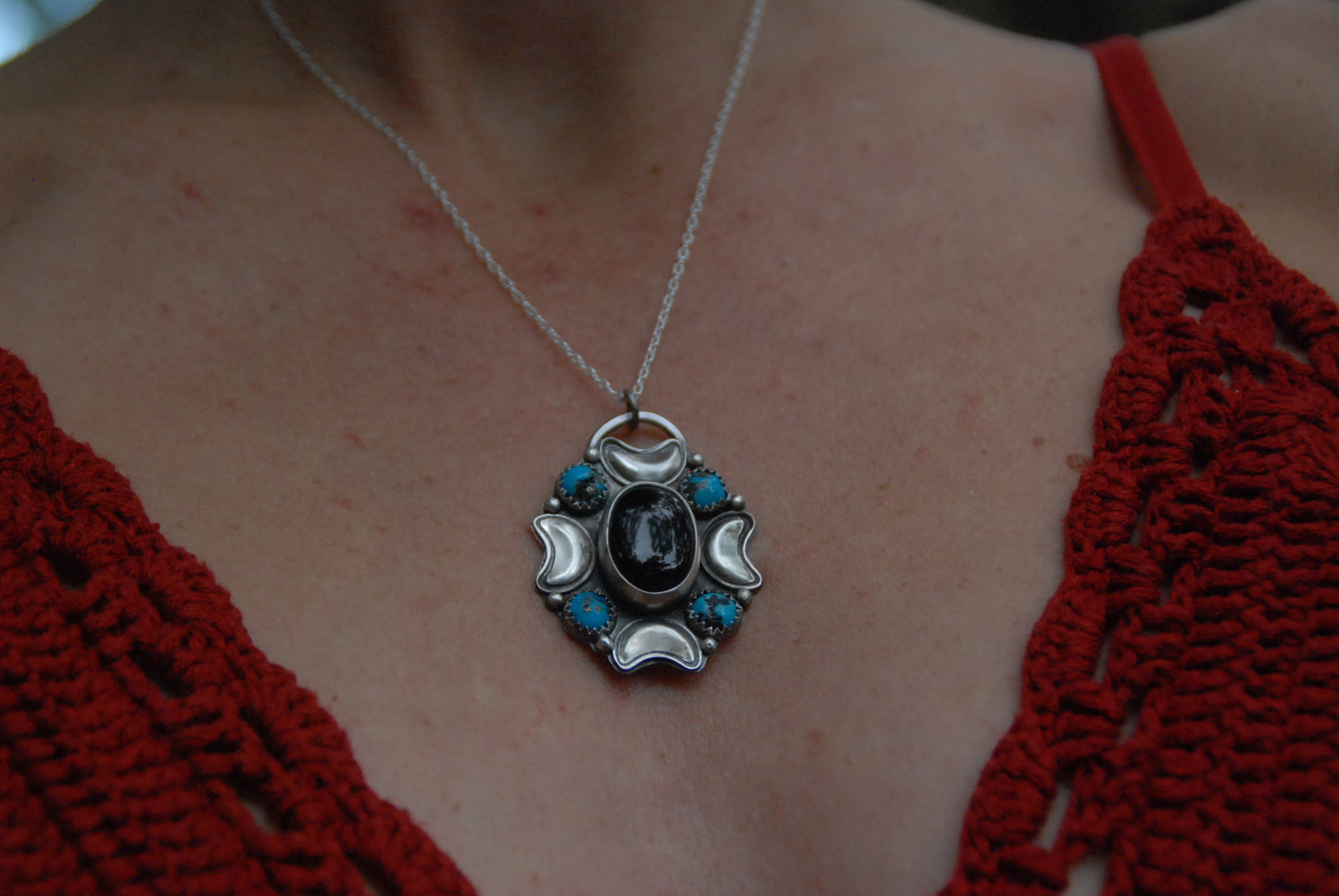 Morenci moon pendant