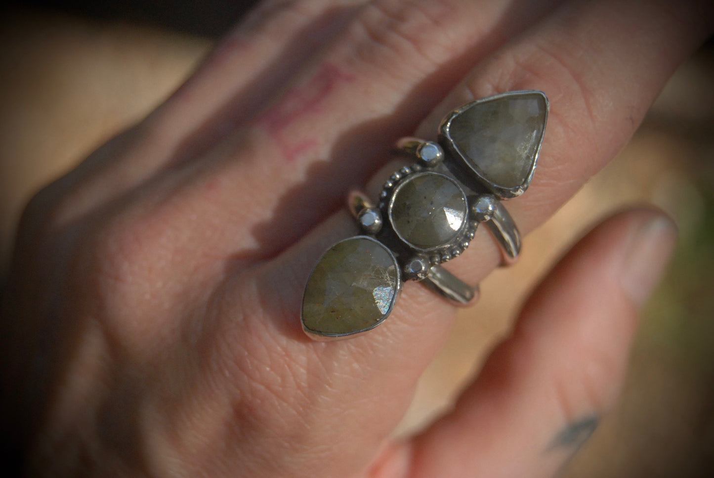 Fern Sapphire Ring sz-6.5