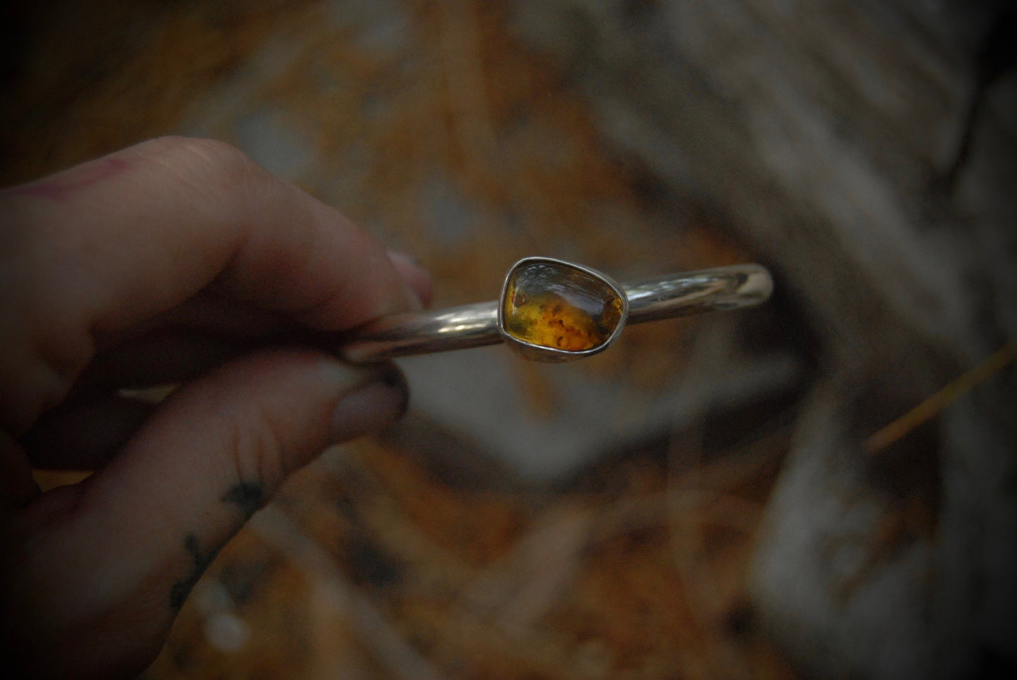 Golden Amber Stack Cuff small