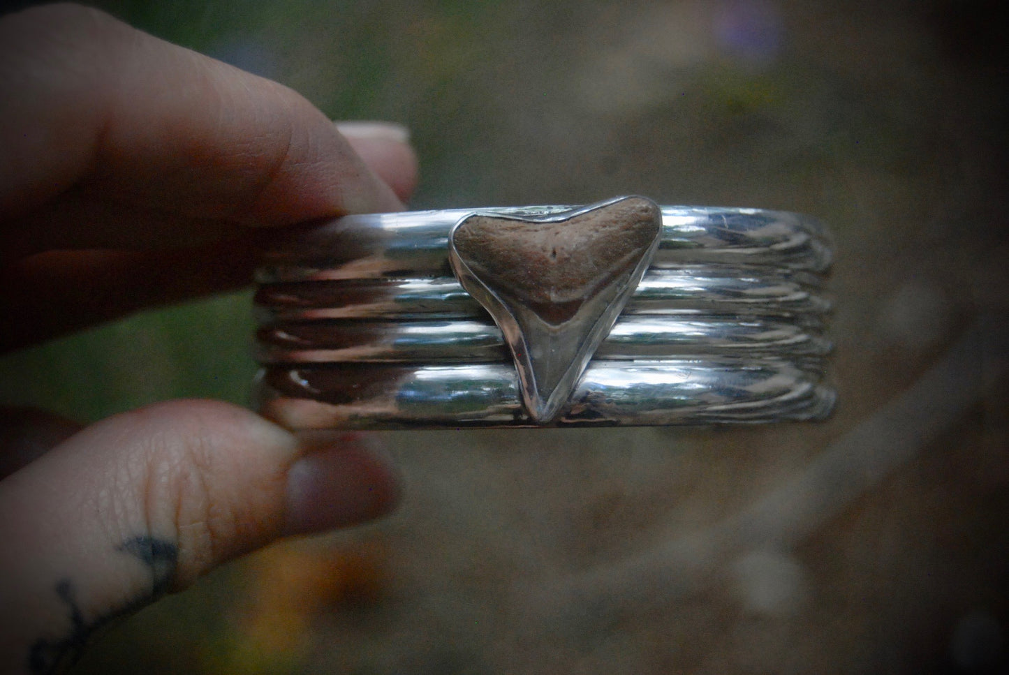 Solid AF Sharks tooth cuff