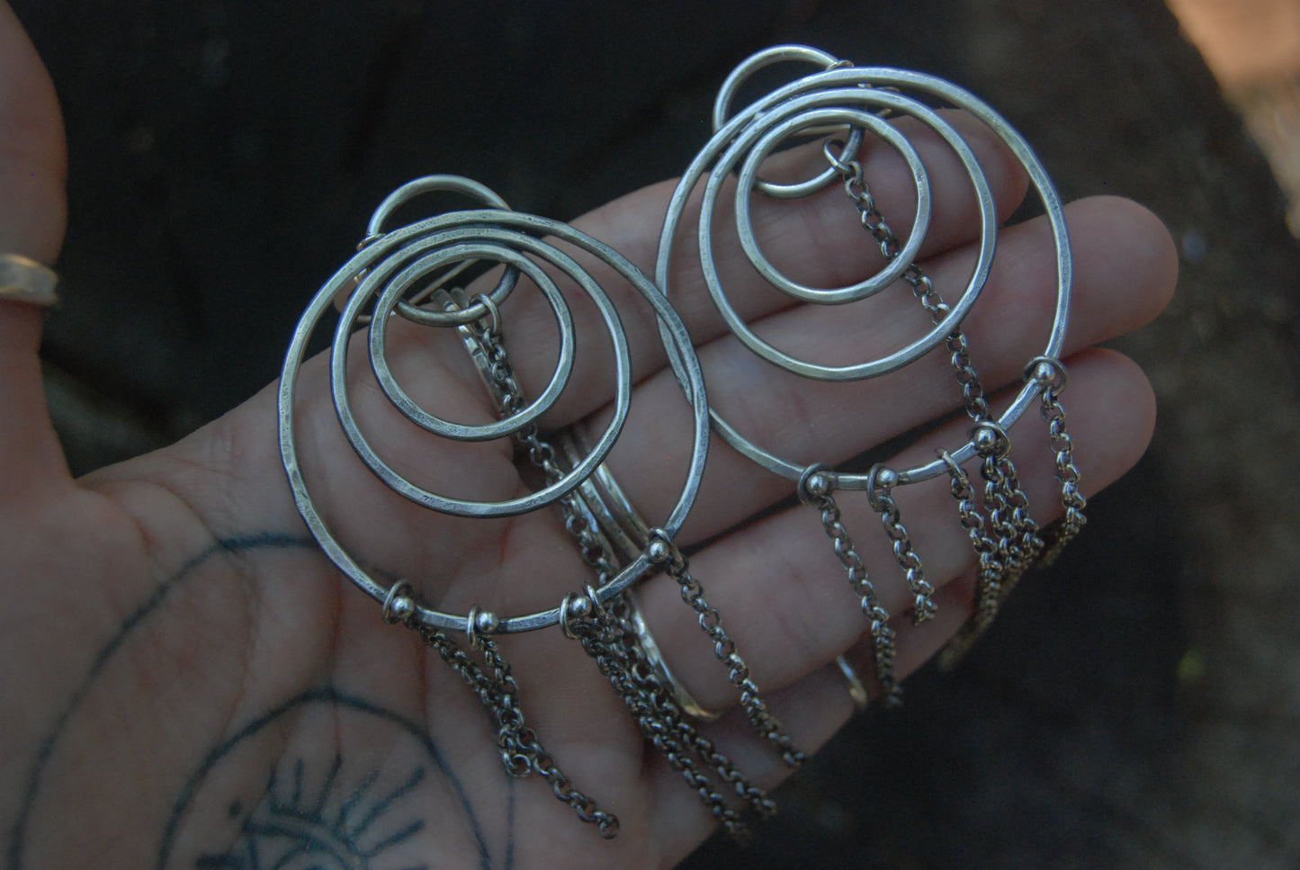 Crescent earrings