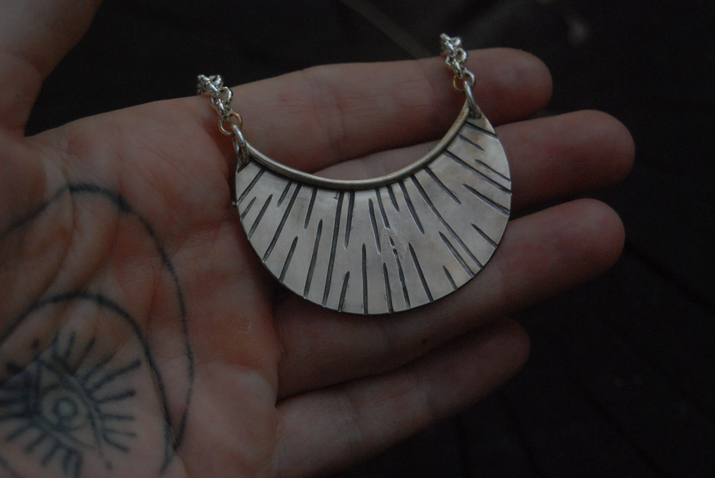 Crescent necklace