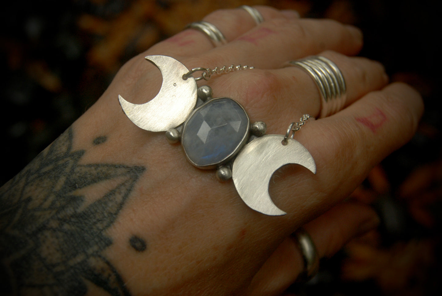Triple Goddess Necklace