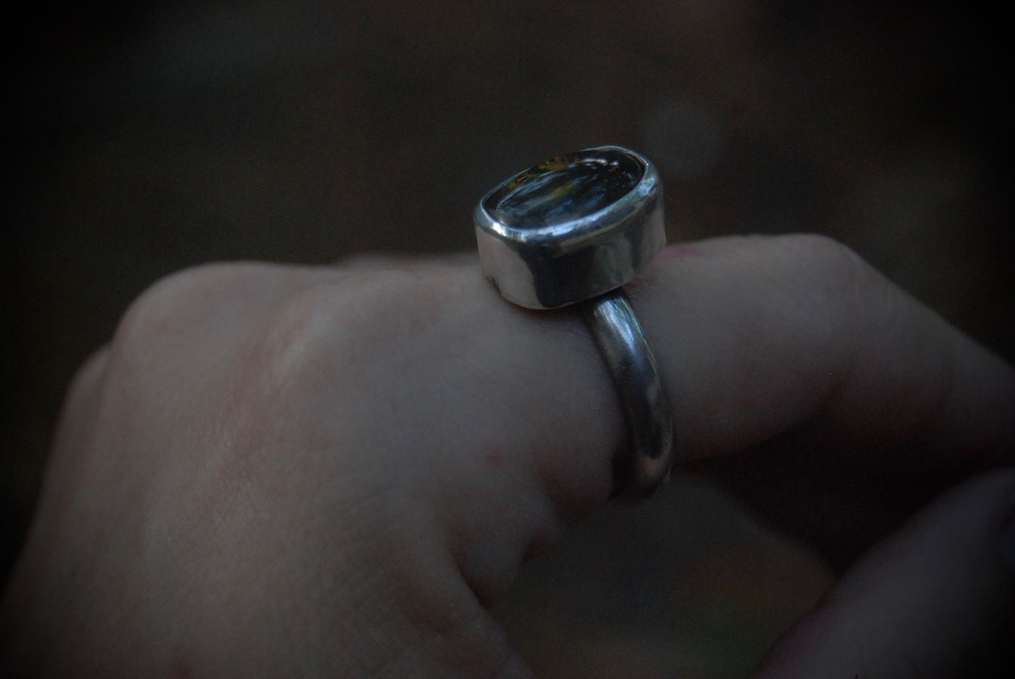 Large Amber Stack Ring SZ-9