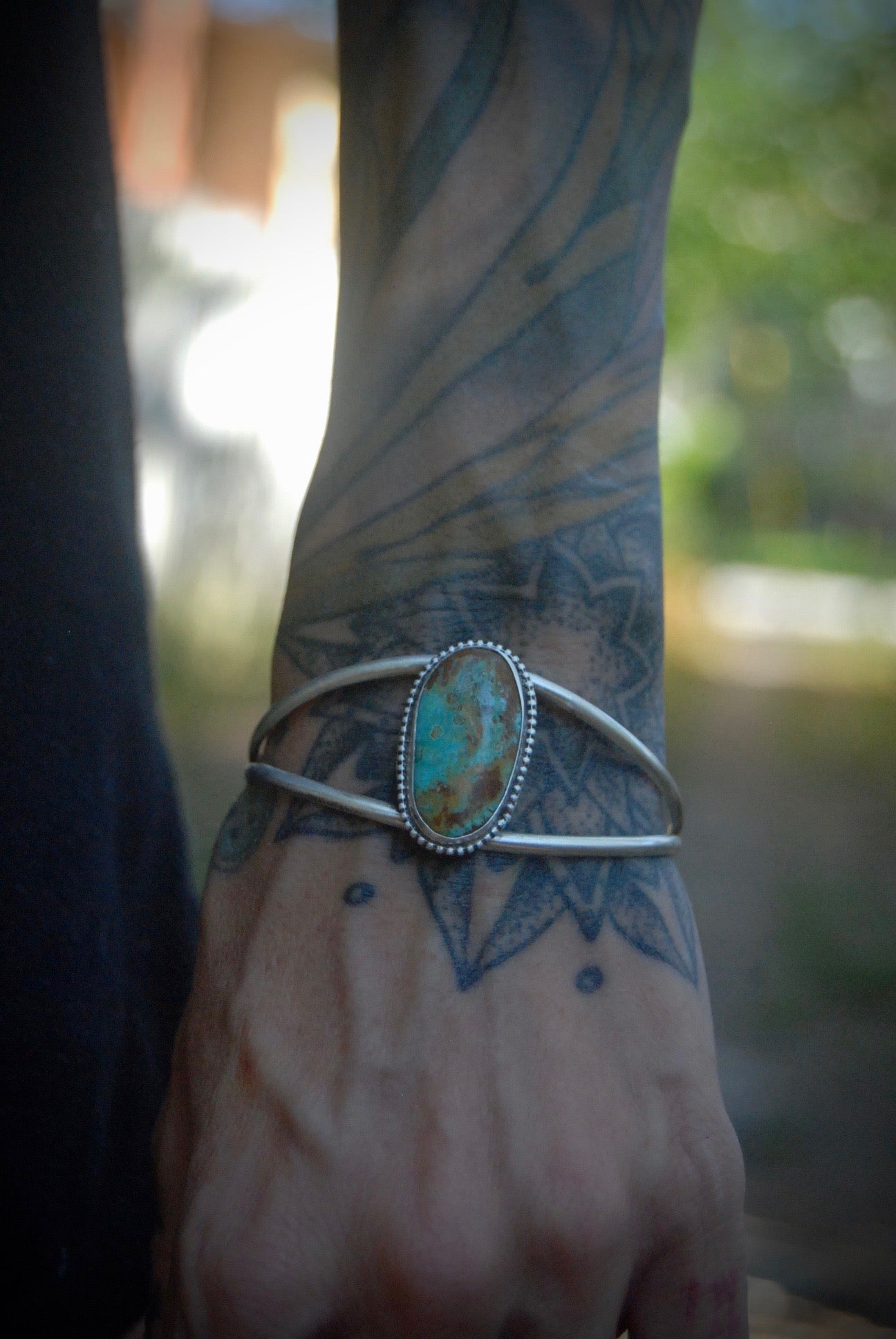 Turquoise stack bangle