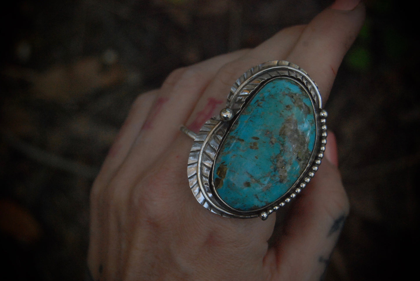 Turquoise Ring sz- 6.25