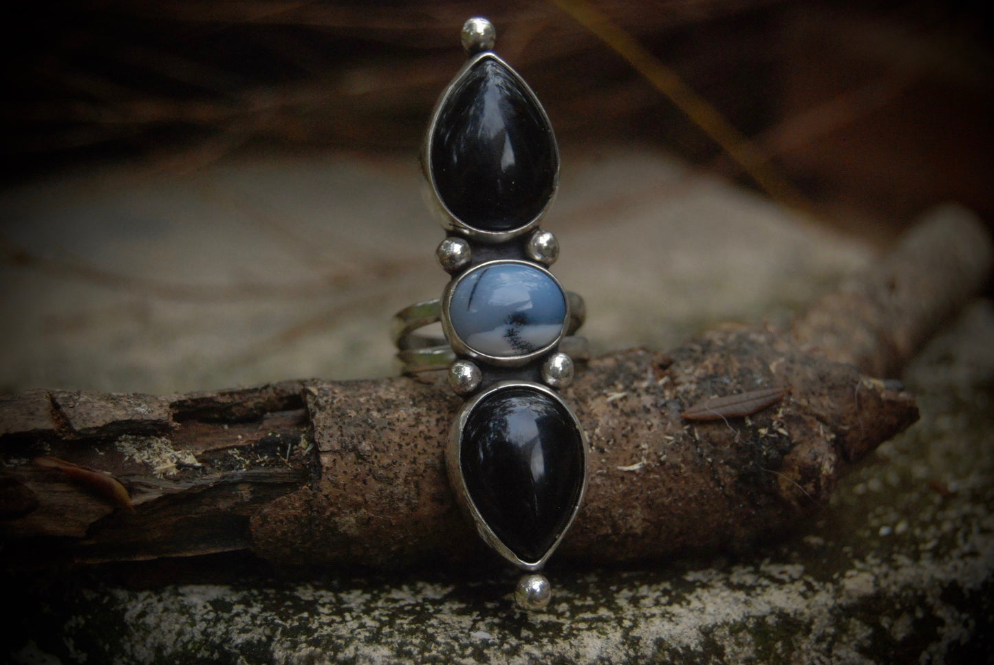 snowy night ring SZ- 8