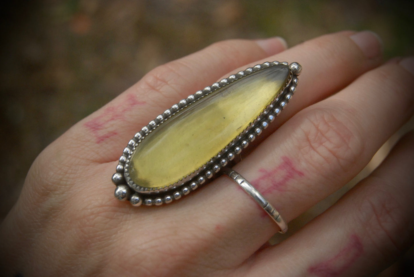 Pale Amber Ring sz-5.25