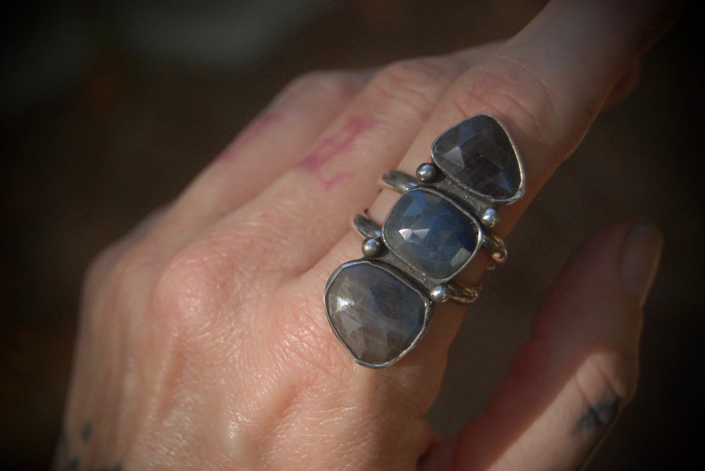 Blue Sapphire Ring sz-8.5