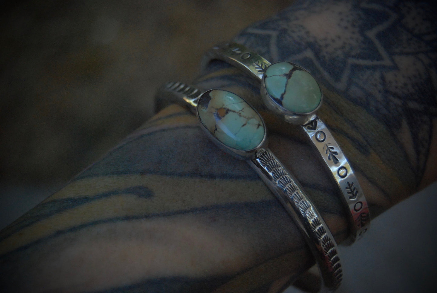 Stamped Forrest Cuff