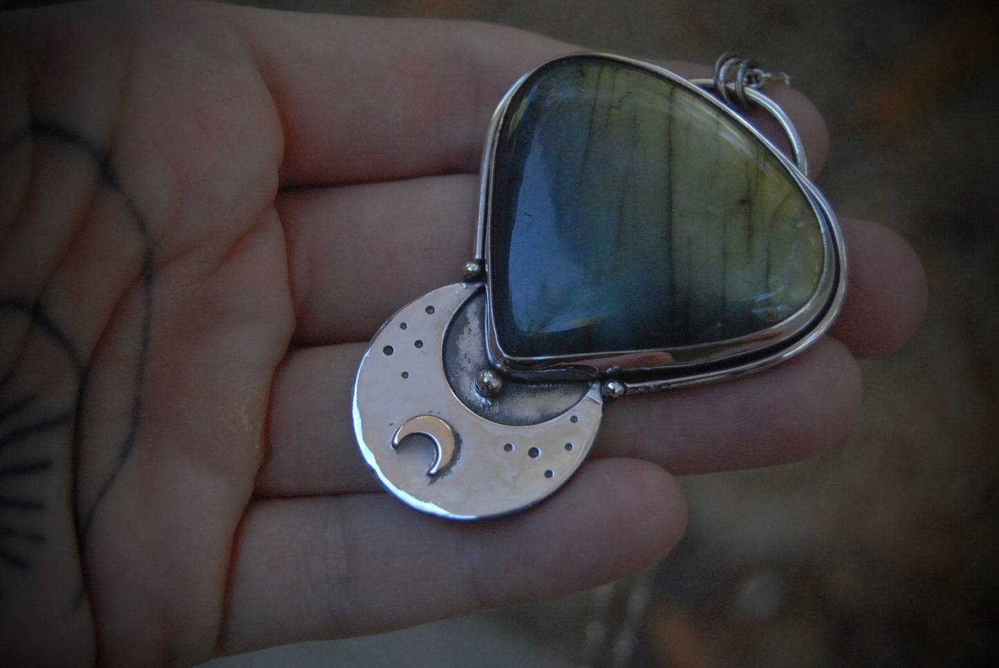 Large Moon Drop Pendant