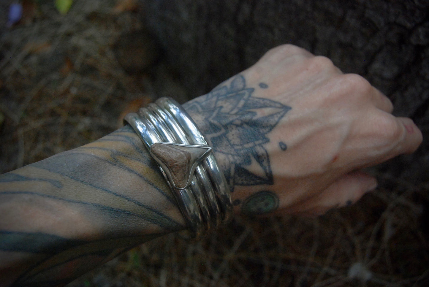 Solid AF Sharks tooth cuff