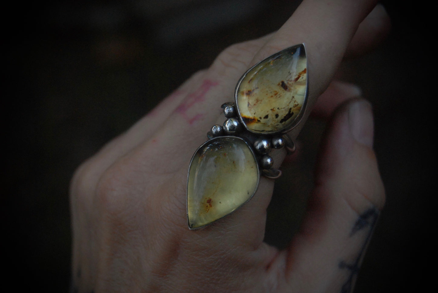 Amber Ring sz-7.75