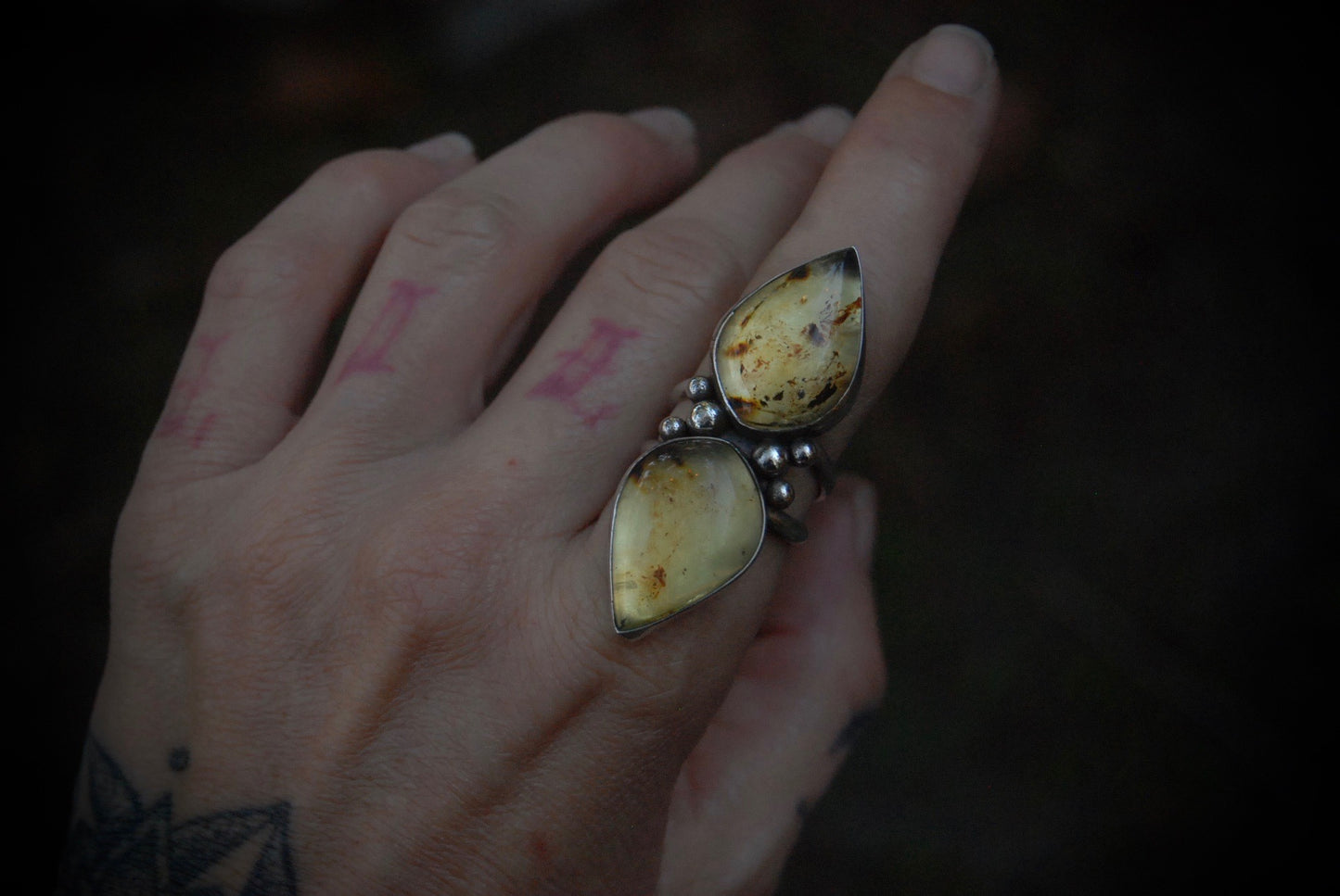 Amber Ring sz-7.75