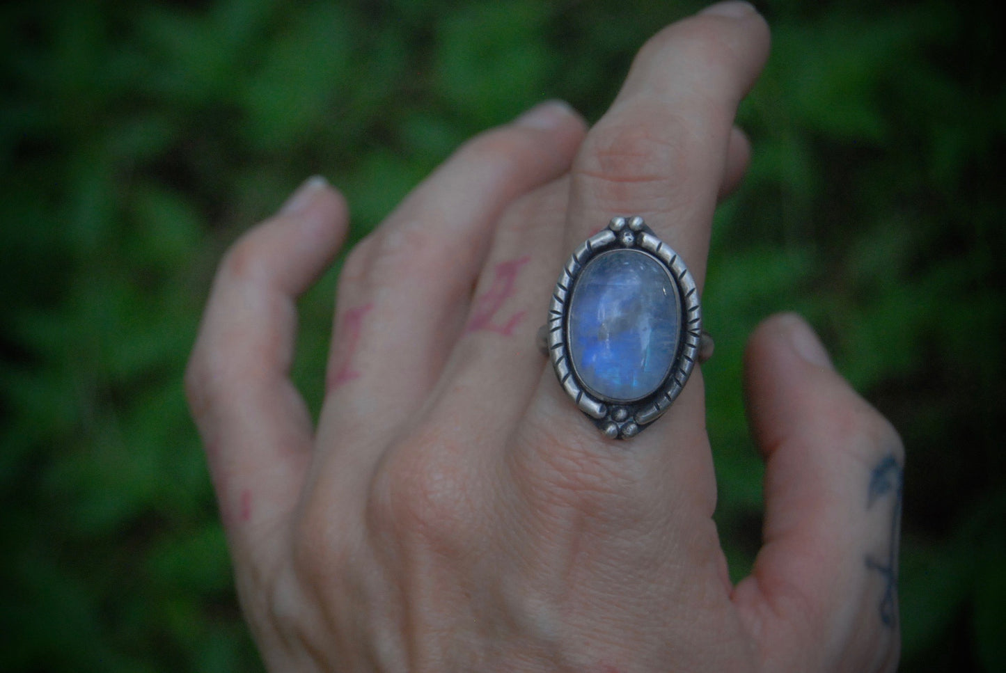 Moonstone statement ring