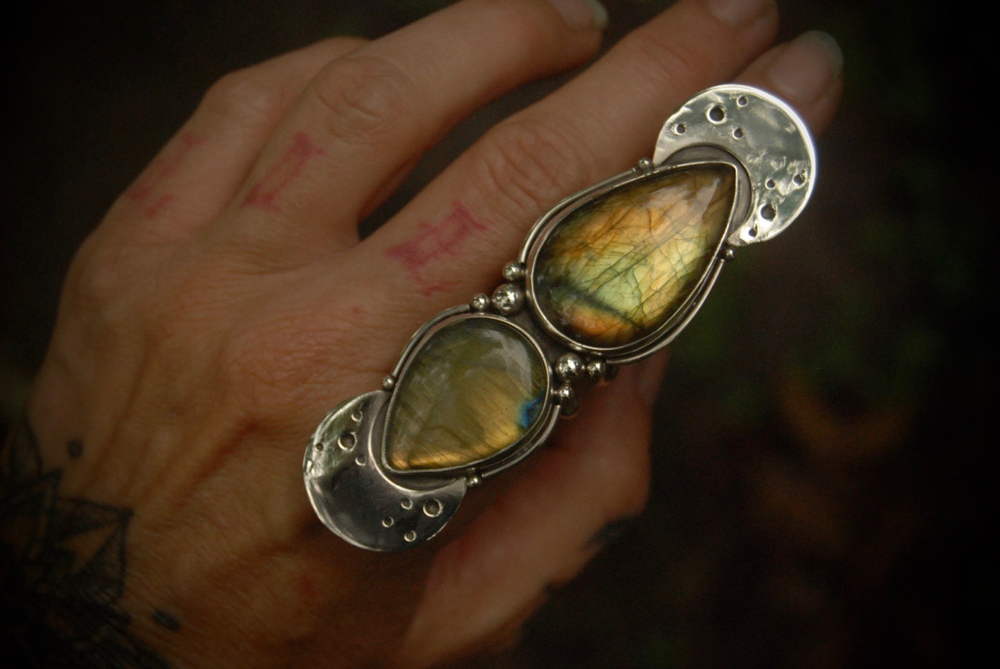 Golden Moons Ring sz-7