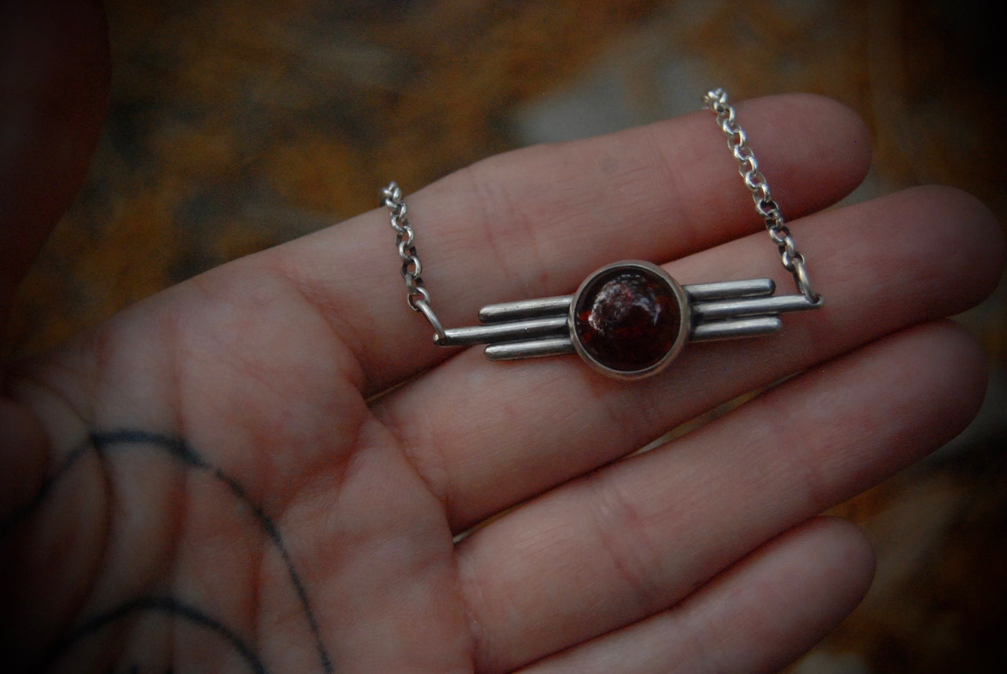 Red Amber Horizon Choker