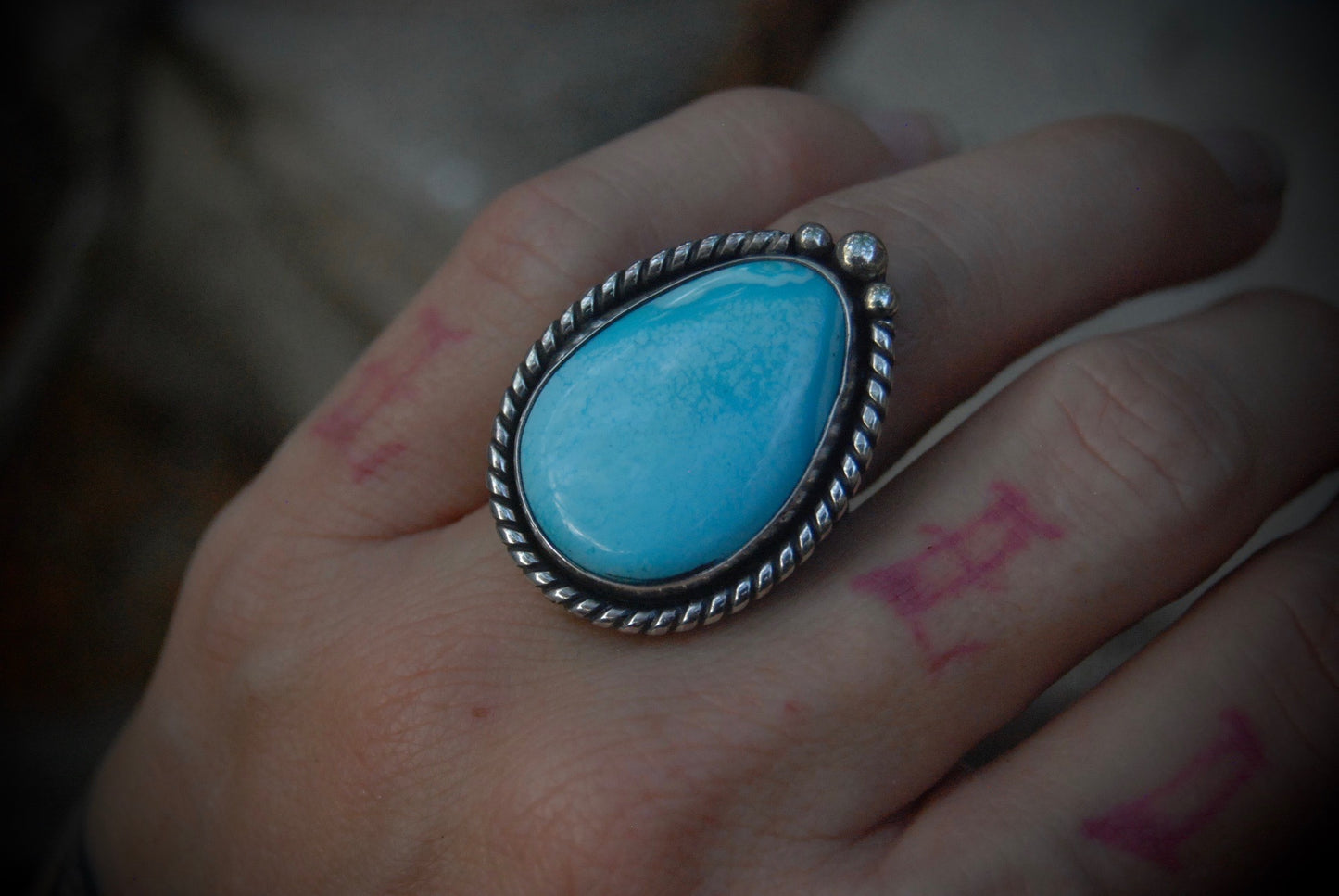 Kingman Turquoise Ring SZ- 6