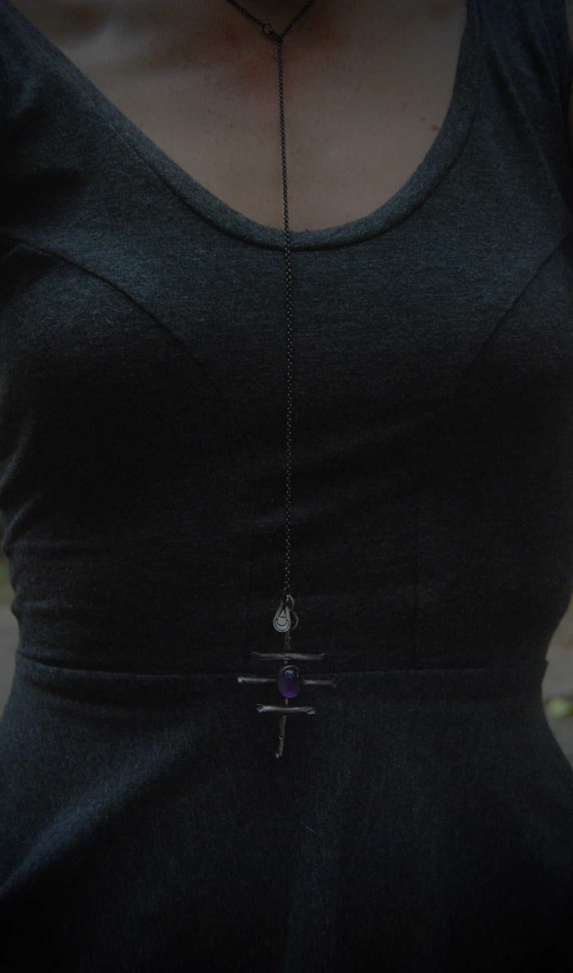THE COVEN- Witch sticks protection pendant