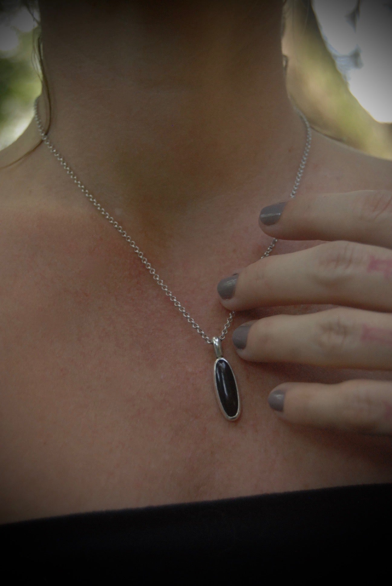 Simple Onyx Necklace