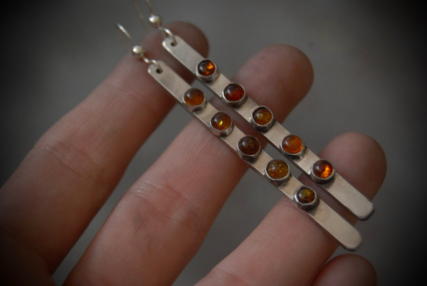 Golden Amber Earrings