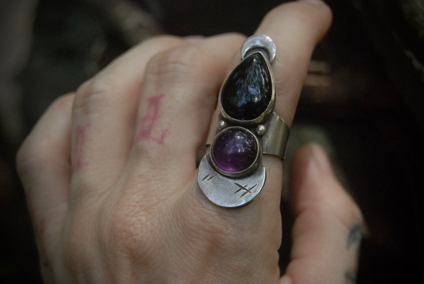 my darling moon ring |size-6.5|