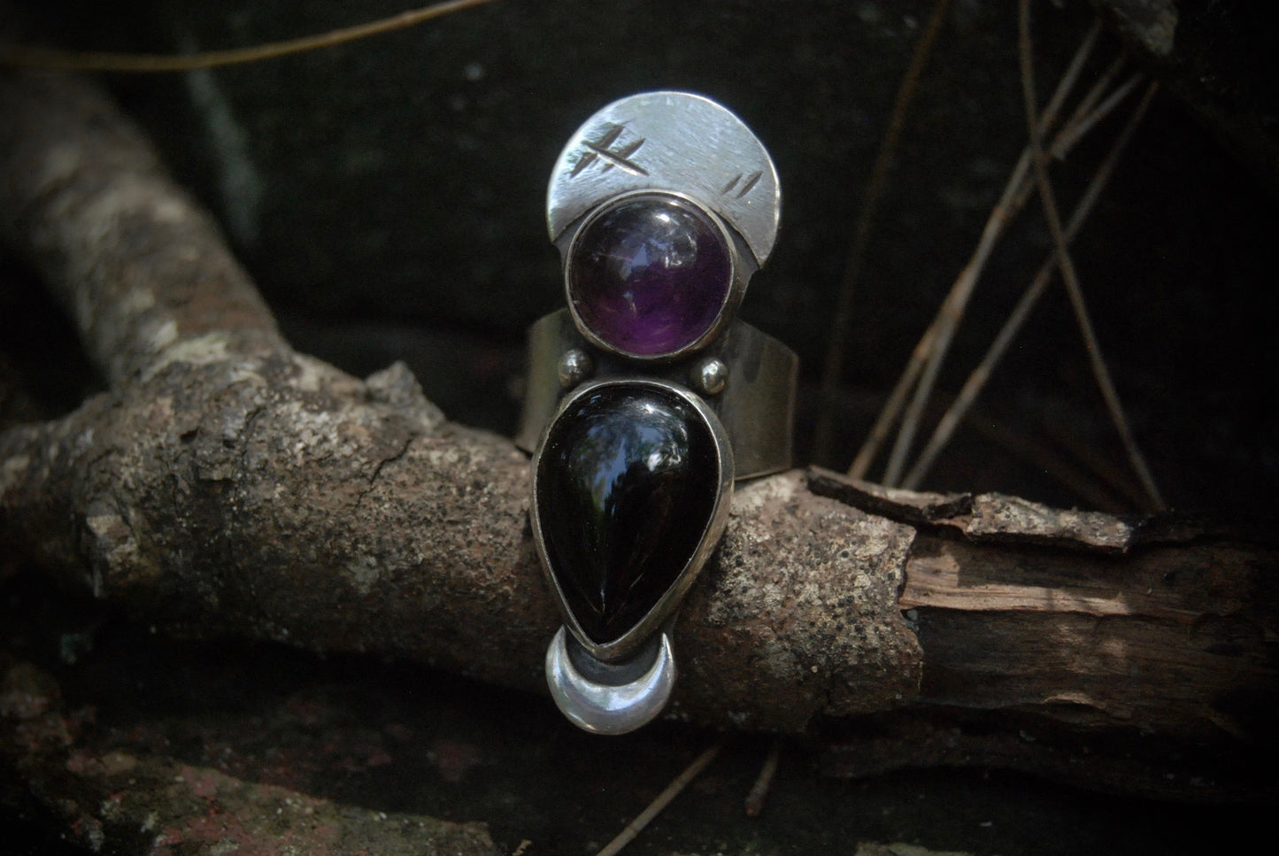 my darling moon ring |size-6.5|