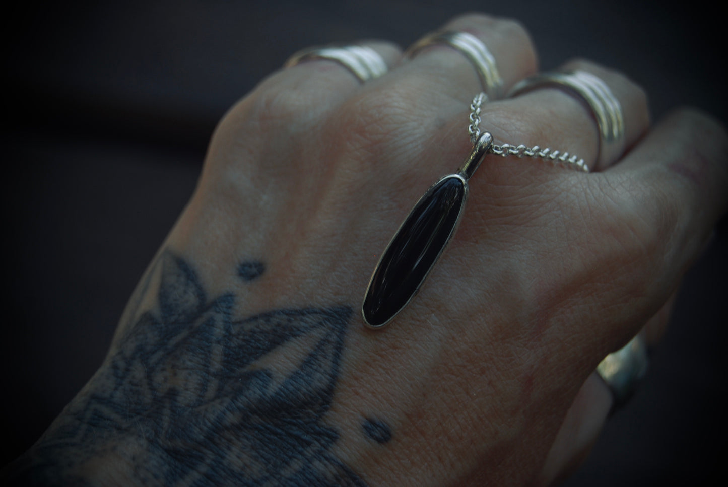 Simple Onyx Neckalce