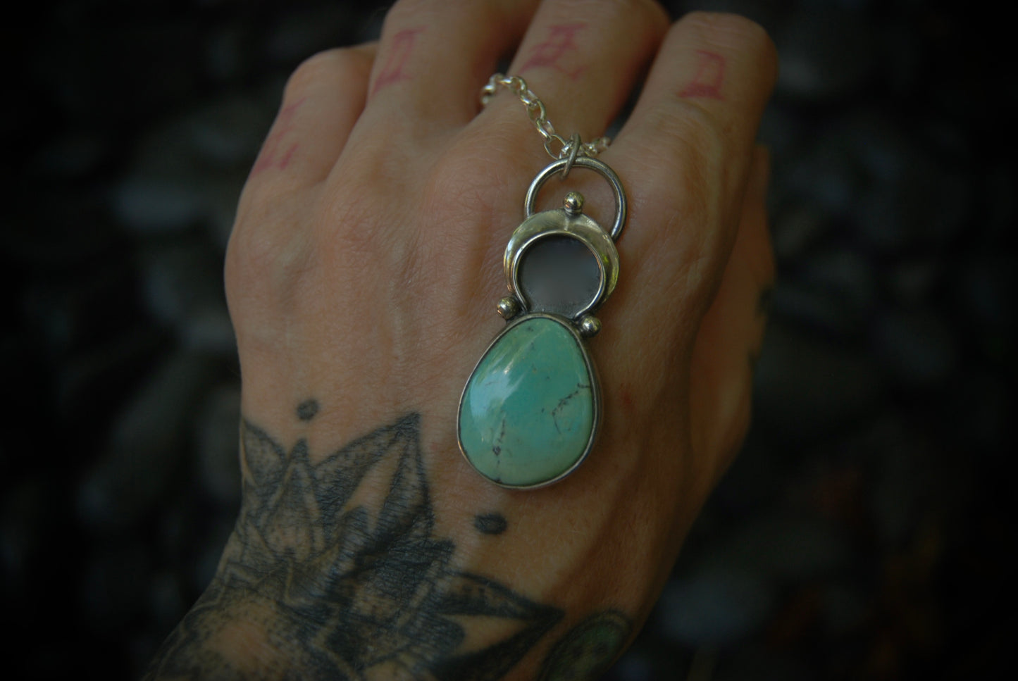 Turquoise Moon Drop