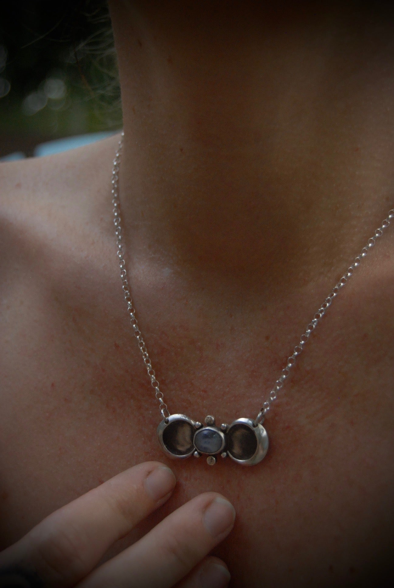 Double Luna Pendant