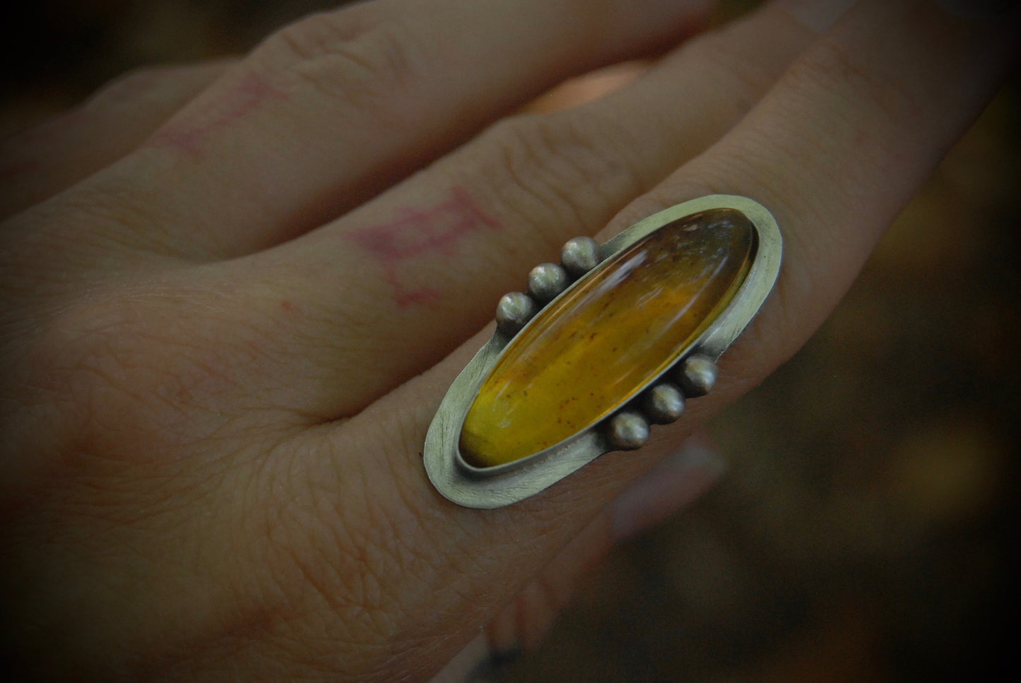 MTO Amber Ring or Neckalce