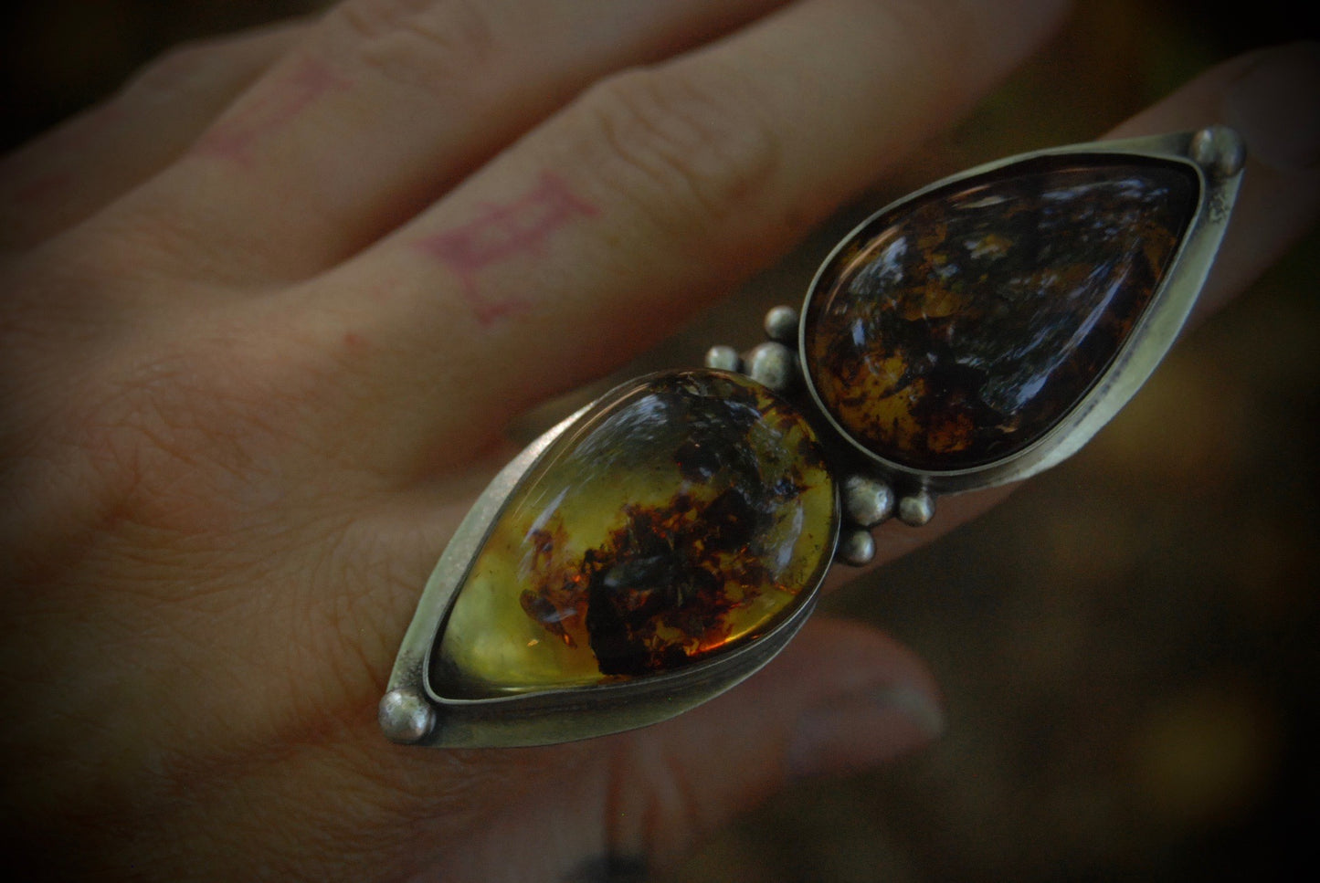 MTO Amber Ring or Necklace