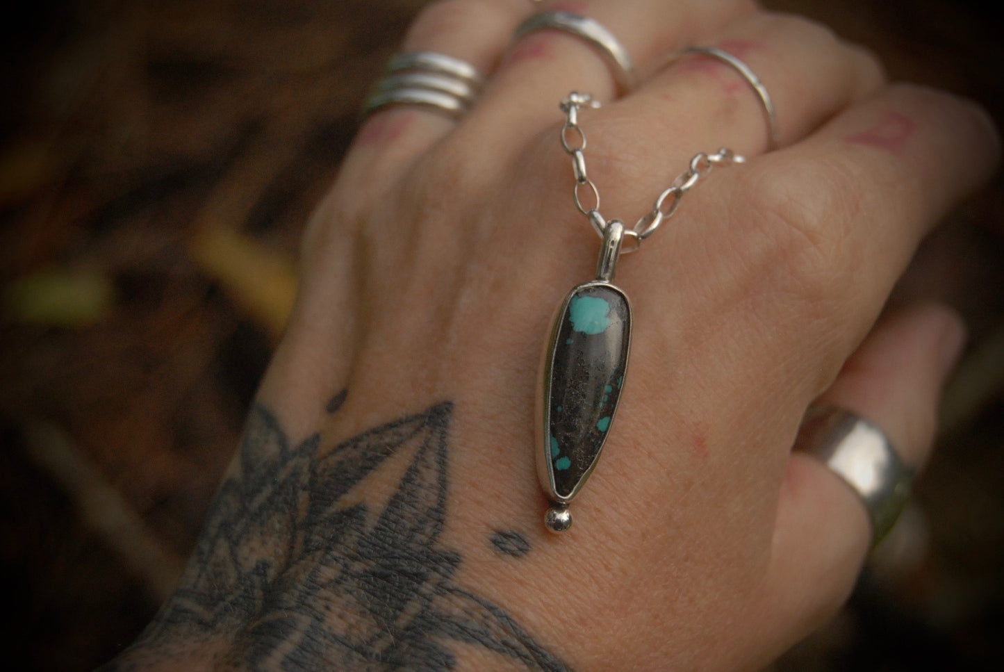 Turquoise Drop Necklace