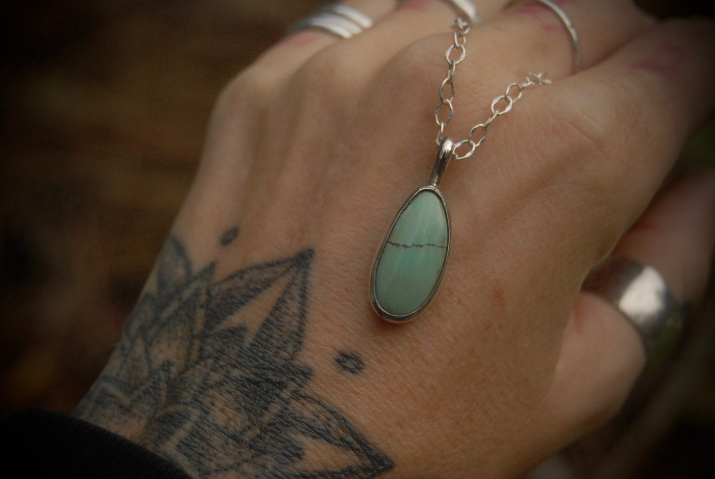 Turquoise Drop Necklace