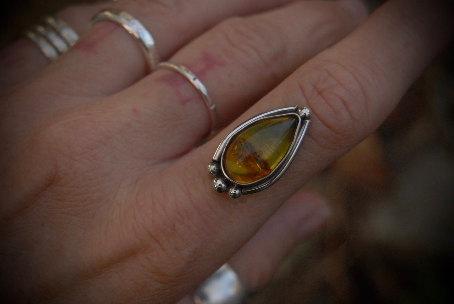 Amber Tear Drop