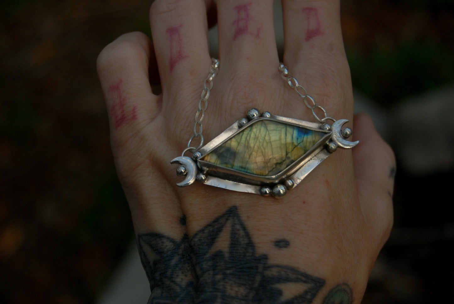 Double Moon Necklace